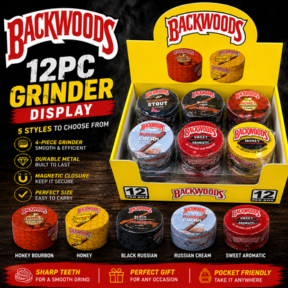 BW 40MM 4 Part Grinders (12pc Display)