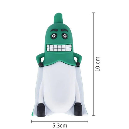 4" Banana Man Hand Pipe (Assorted Colors)