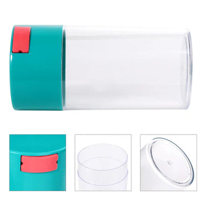 Acrylic Air Tight Jar 560mL 19oz. - Colored Lid Clear Bottom