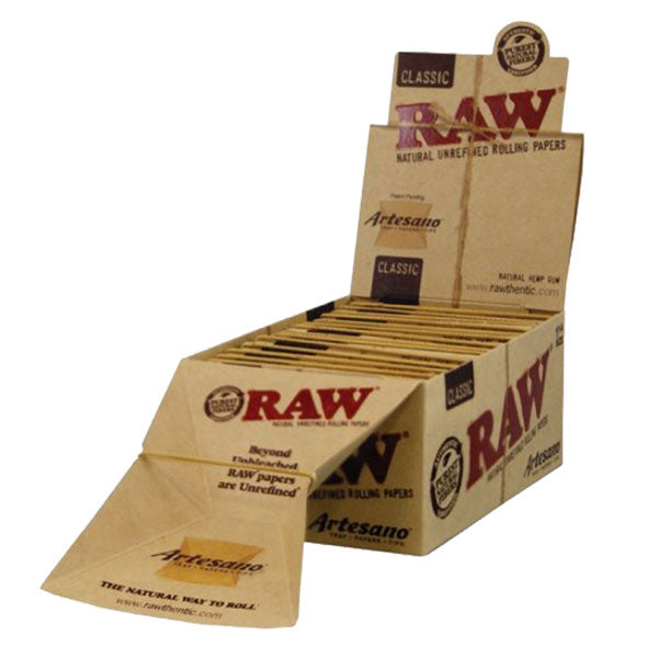 Raw Classic Artesano King Size Slim Paper - 15 Packs/Display