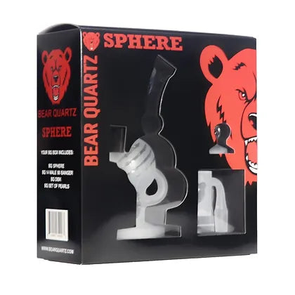 Bear Quartz Sandblasted Sphere Box