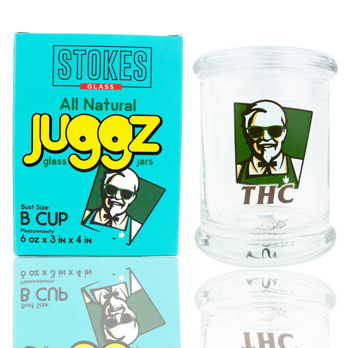 Stokes Juggz Glass Jars - THC
