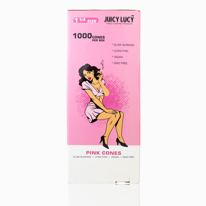 Juicy Lucy Bulk 1 1/4 Pink Cones (1000per box)