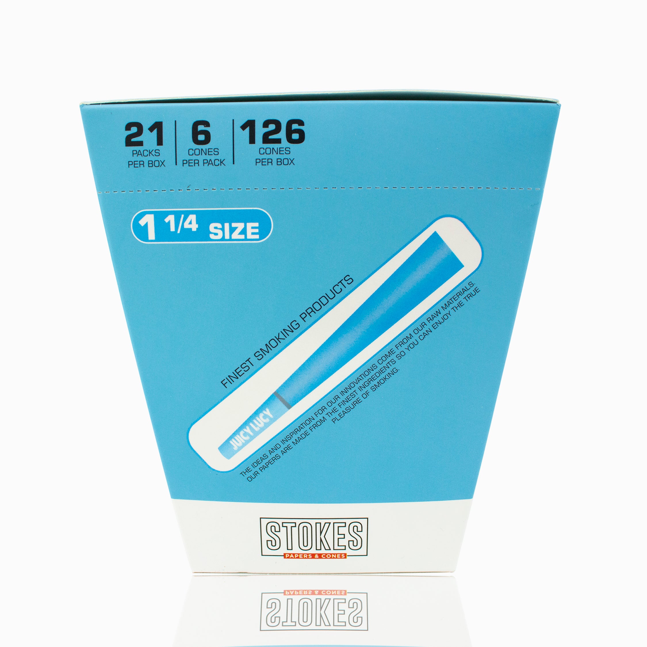 Juicy Lucy 1 1/4 Blue Cones (6per pack/21packs per box)