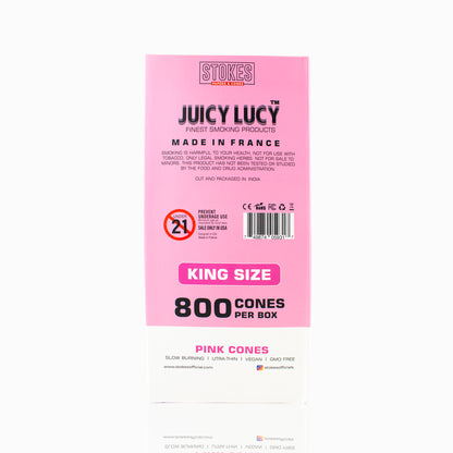 Juicy Lucy Bulk King Size Pink Cones (800per box)