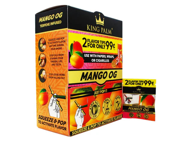 King Palm - Mango Go -2Pk Flavor Tips Filters [50Packs/Box]