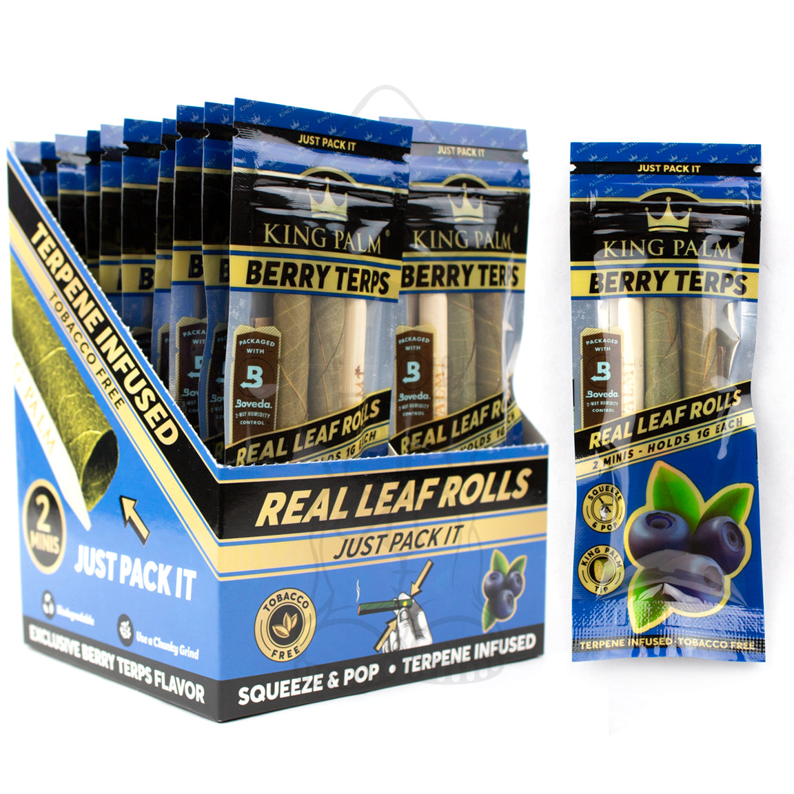 King Palm 2 Slim Terpene Infused - 1.5g - 20pk Display