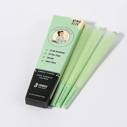 Blazy Susan Green King Size Cones 3ct I 21Pk/Dis I 24Dis
