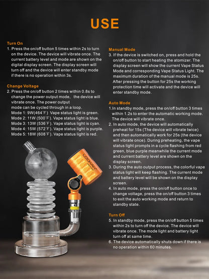 Lookah Hammer 14mm Portable Enail Banger for Dab Rig