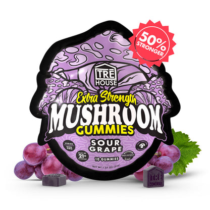 TRE House Magic Mushroom Extra Strength Gummies (10 Gummies / Pouch)