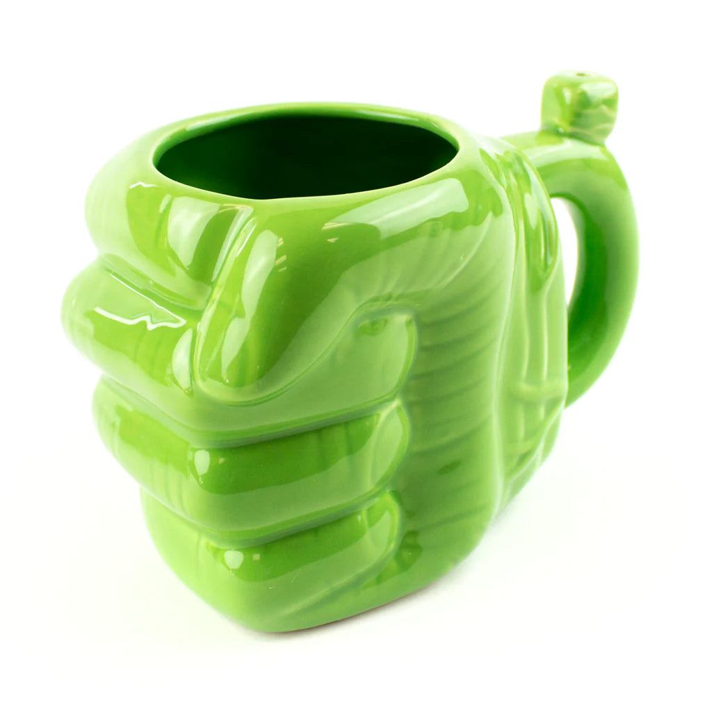 Green HK Hand Smoking Pipe Mug #0602