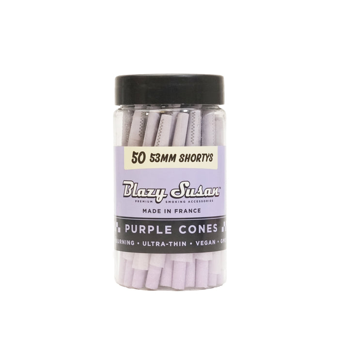 Blazy Susan Purple Pre Rolled Cones Mini (53mm) 50ct