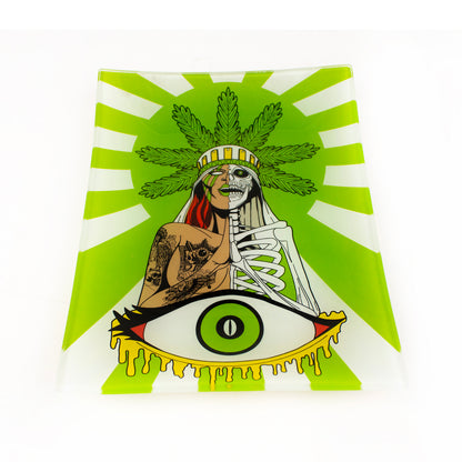 Glass Rolling Tray Premium - Assorted Designs
