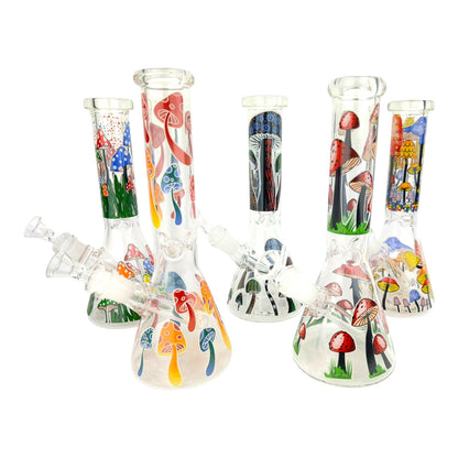 shop  Mushroom-themed glass water pipe