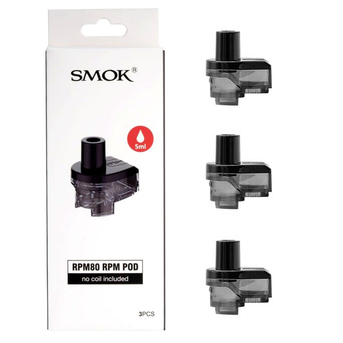 SMOK RPM80 RGC Pod No Coil Included 5ml (Pack of 3)