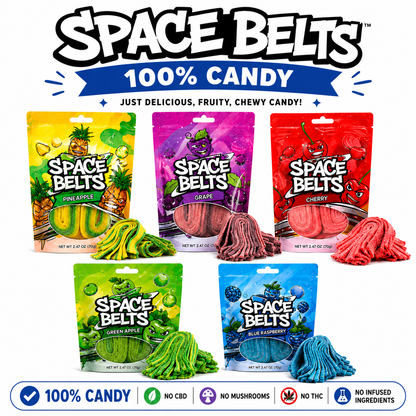 Cosmic Cravings Space Belts Candy 8oz. Pack