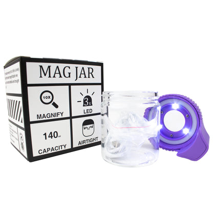 Mag Jar Magnifying Glass Airtight Jar