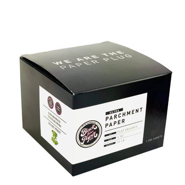 Black Label Paper Co. Parchment Paper Sheets 4" x 4" 35lbs (1000 Sheets)