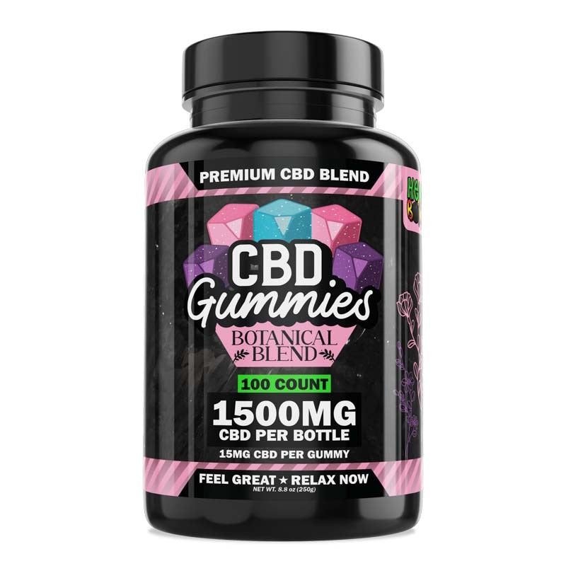 Hemp Bombs - CBD Gummies 100-count (15mg Per Gummy)  1500mg  Per Jar
