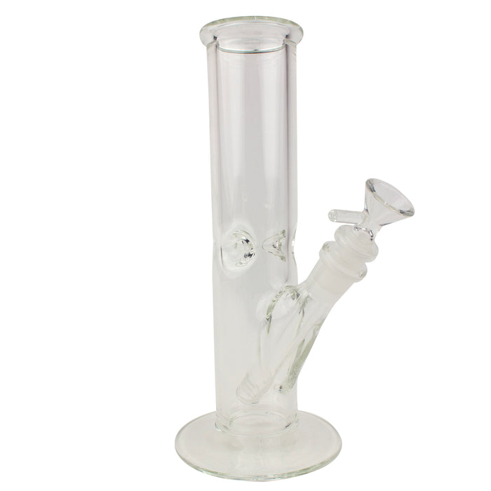 10" Clear Straight Tube Ice Catcher - Glass Water Pipe