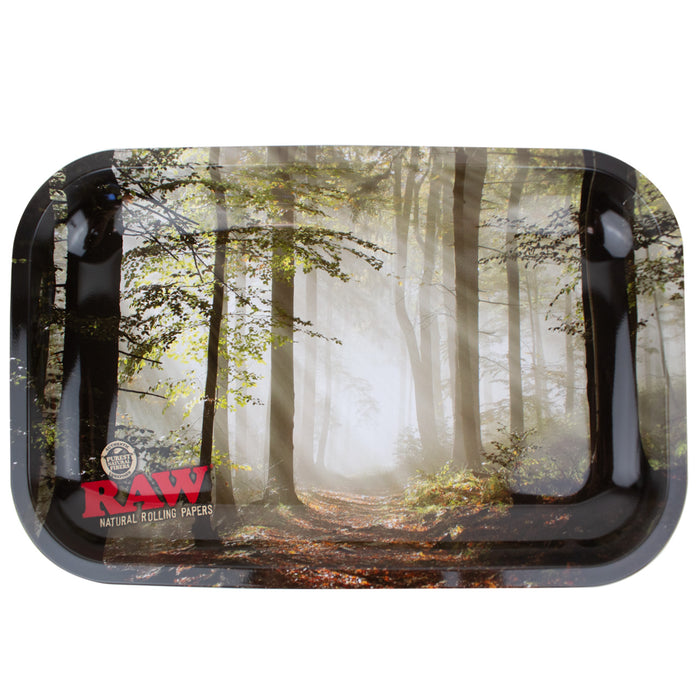11″ x 7″ RAW Forest Metal Rolling Tray