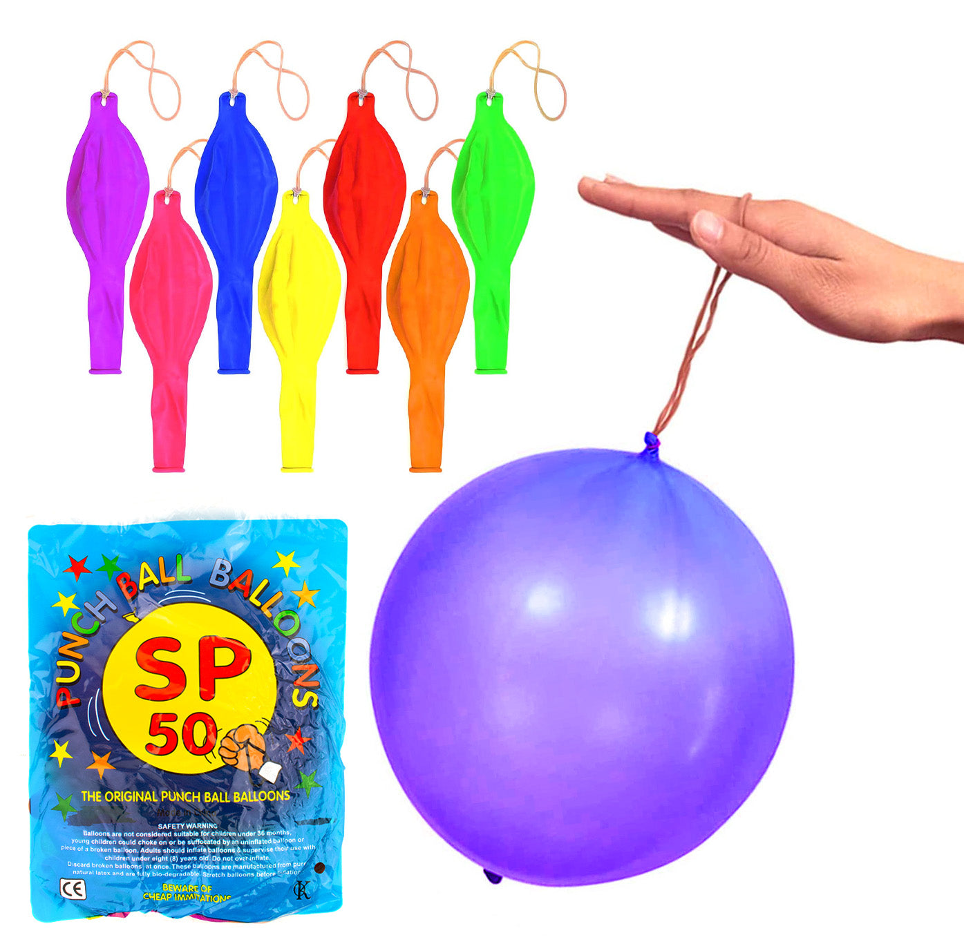 16" Punch Ball Balloons (50pk)