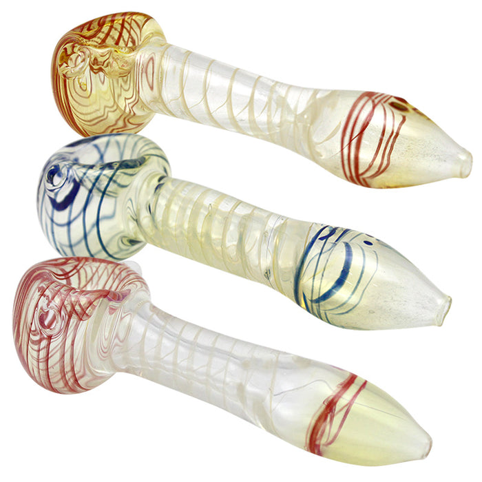 4" Spiral Glass Hand Pipe - Smoketokes