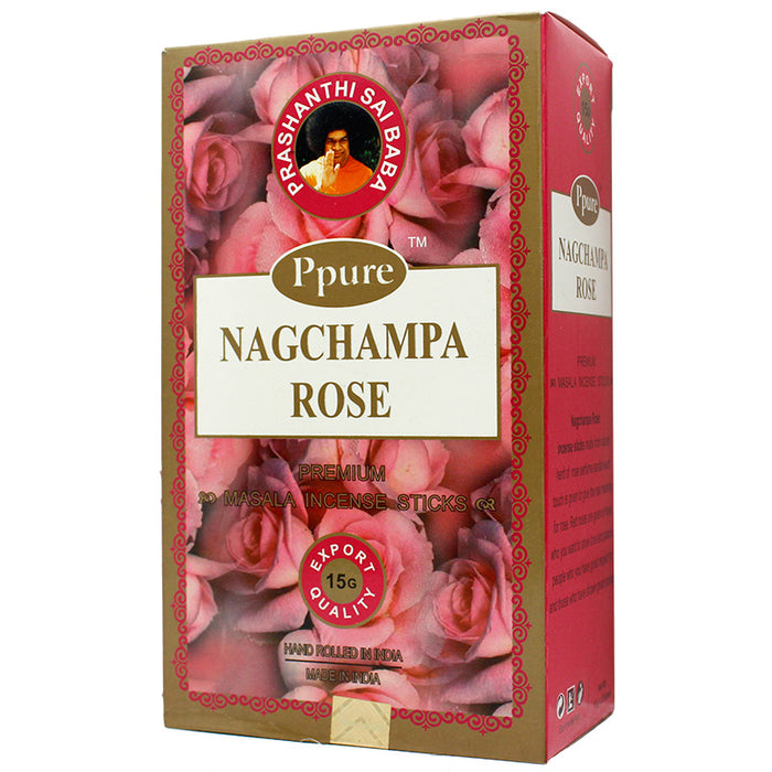 Ppure NagChampa Rose 15g Incense - Smoketokes