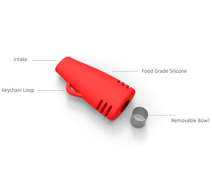 2" Silicone Chillum Pendant
