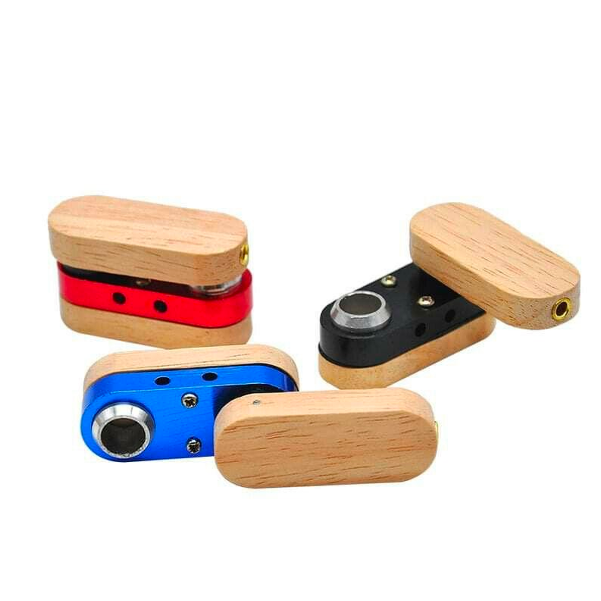 2" Colored Monkey Wooden Hand Pipe