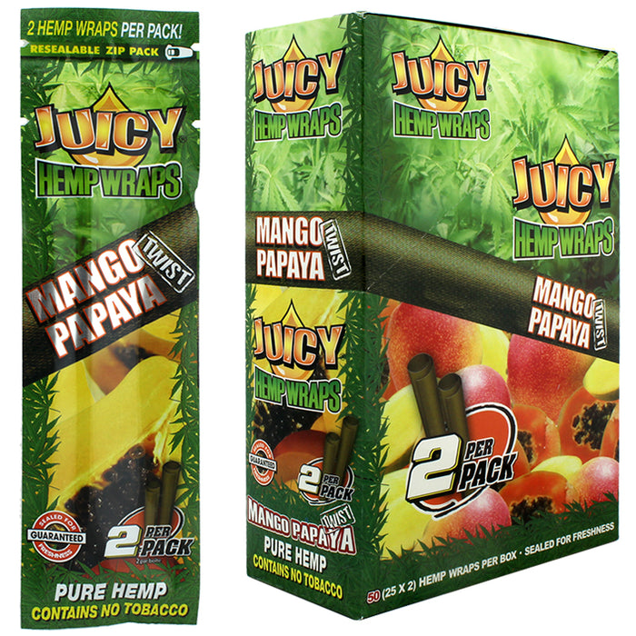 Juicy Hemp Wrap Mango Papaya Twist Flavor - Smoketokes
