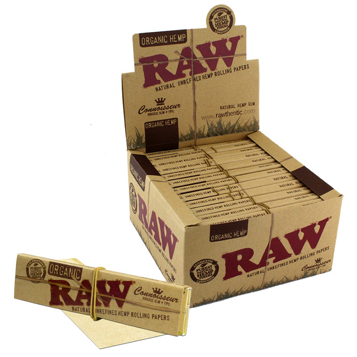 Raw Organic Hemp Connoisseur KSS Rolling Paper - Smoketokes