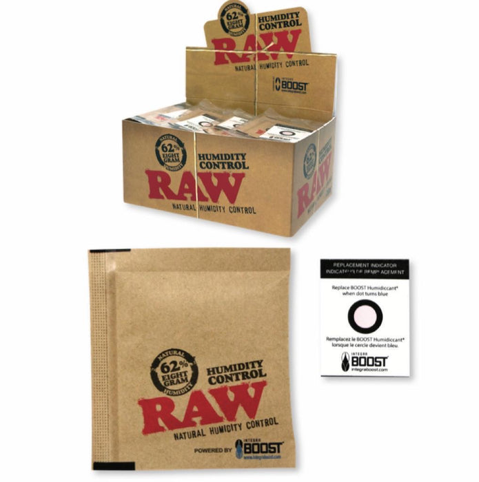 RAW Humidifying Packs 8 Grams Display - Display of 60 Pack