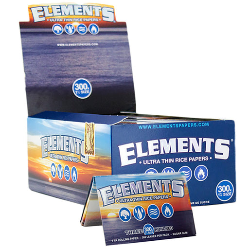 Elements 300's 1 1/4" Size Rolling Paper - Smoketokes