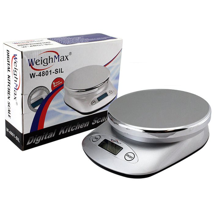 Weighmax W-4801-SIL Kitchen Scale - Smoketokes