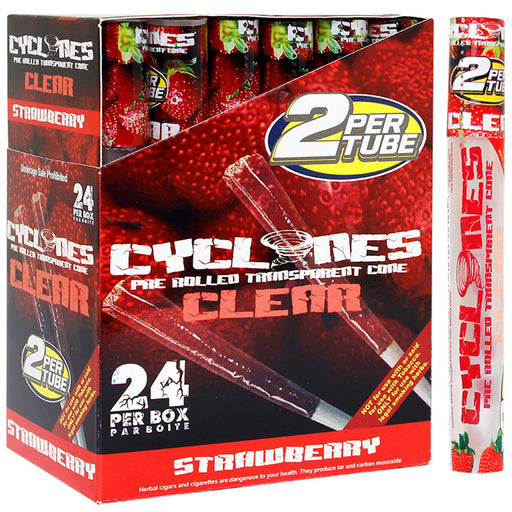Cyclones Clear Cone Strawberry Flavor - Smoketokes