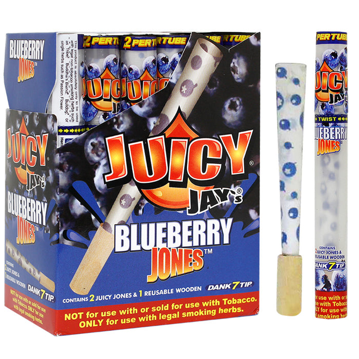 Juicy Jay's Blueberry Jones Pre-Rolled Cones - Smoketokes