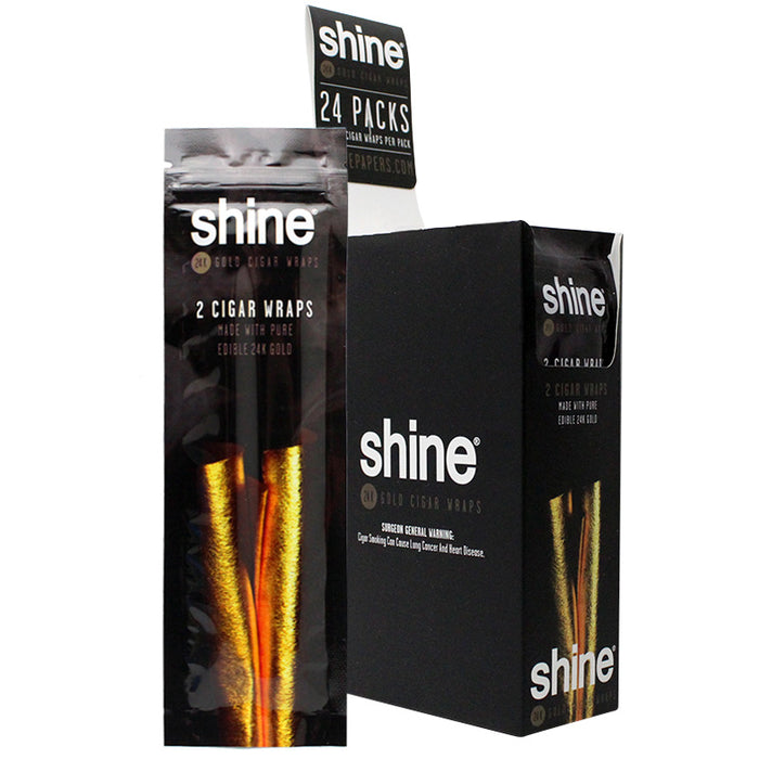 Shine Gold Cigar Wraps - Smoketokes