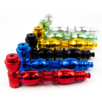 4" Solid Color Metal Hand Pipe