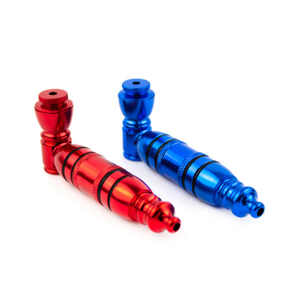 4" Metal Hand Pipe Anodized w/ 4 Rubber Seals