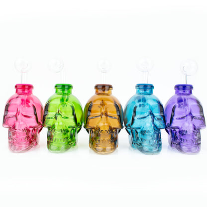 4"  Heavy Glass Skull OB Water Pipe