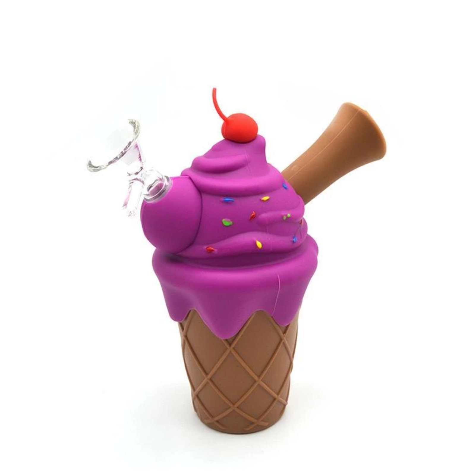 6" Ice Cream Silicone Water Pipe