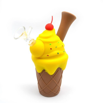 6" Ice Cream Silicone Water Pipe