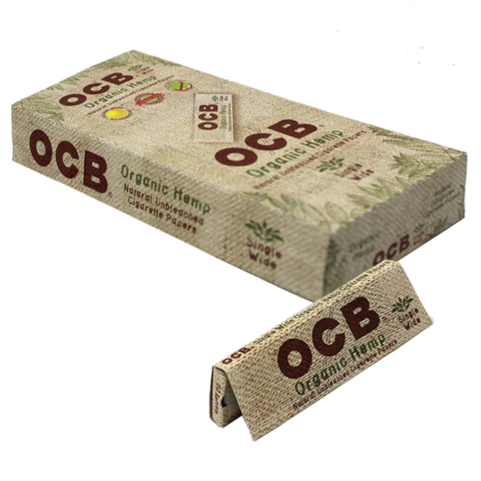 OCB Organic Hemp Single Wide Rolling Paper - Smoketokes
