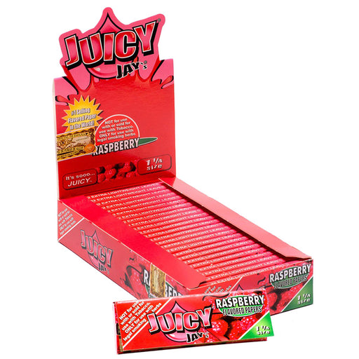 Juicy Jay's 1 1/4" Size Rolling Paper Raspberry Flavor - Smoketokes