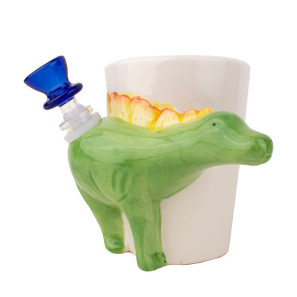 5" Dinosaur Mug Novelty Ceramic Pipe - #0619