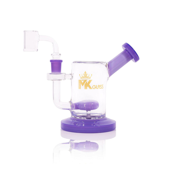 5" MK100 MK70 Mini Dab Rig Water Pipe by MK 100 Glass