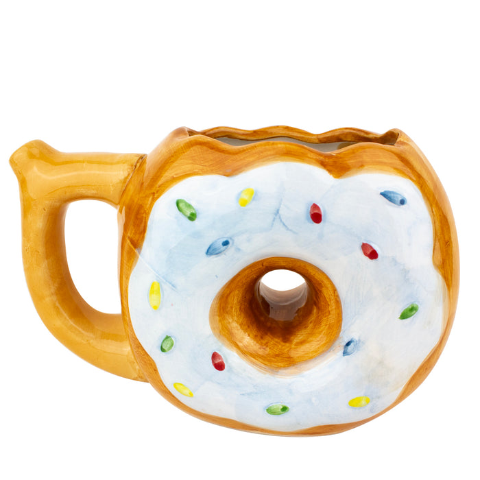 5" Sprinkled Donut Novelty Ceramic Pipe Mug