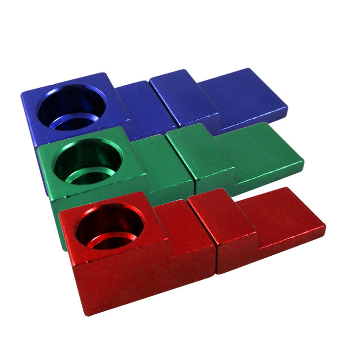 2" Magnetic Cube Metal Hand Pipe - Smoketokes