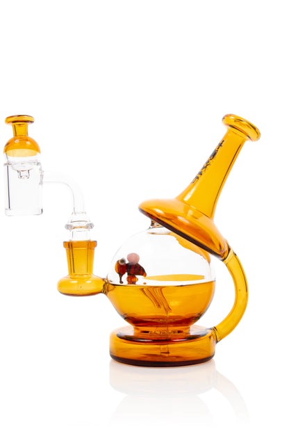6" TX34 Toxic Bee Dome Complete Rig Kit Water Pipe by MK 100 Glass